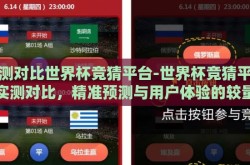实测对比世界杯竞猜平台-世界杯竞猜平台实测对比，精准预测与用户体验的较量