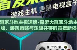 大赢家斗地主极速版-探索大赢家斗地主极速版，游戏策略与乐趣并存的竞技新体验