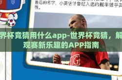 世界杯竞猜用什么app-世界杯竞猜，解锁观赛新乐趣的APP指南