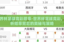 世界杯足球竞彩赔率-世界杯足球竞彩，解析赔率背后的奥秘与策略