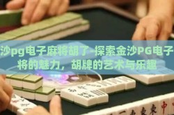 金沙pg电子麻将胡了-探索金沙PG电子麻将的魅力，胡牌的艺术与乐趣