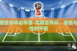 竞猜世界杯后停售-竞猜世界杯，激情与理性的平衡