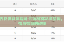 世界杯体彩竞猜网-世界杯体彩竞猜网，激情与智慧的碰撞