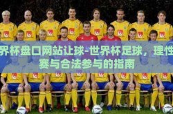 世界杯盘口网站让球-世界杯足球，理性观赛与合法参与的指南