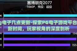 pg电子几点更新-探索PG电子游戏平台更新时间，玩家视角的深度剖析