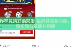 世界杯竞猜彩票规则-世界杯竞猜彩票，解锁乐趣与策略的指南