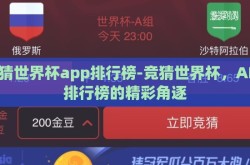 竞猜世界杯app排行榜-竞猜世界杯，APP排行榜的精彩角逐