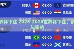世界杯下注 2026-2026世界杯下注，前瞻与策略