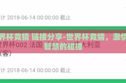 世界杯竞猜 链接分享-世界杯竞猜，激情与智慧的碰撞