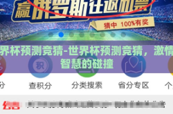 世界杯预测竞猜-世界杯预测竞猜，激情与智慧的碰撞