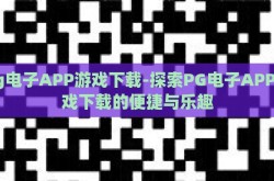 pg电子APP游戏下载-探索PG电子APP游戏下载的便捷与乐趣