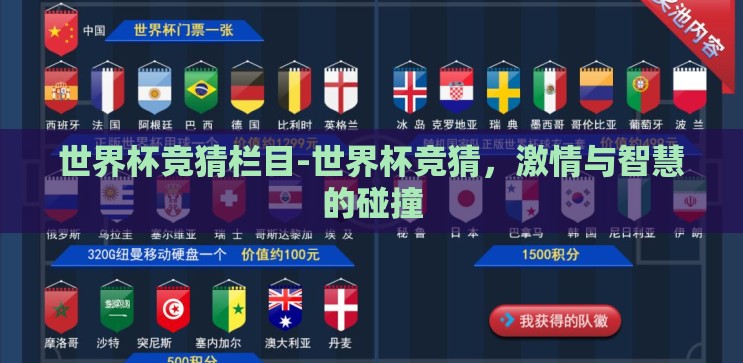 世界杯竞猜栏目-世界杯竞猜，激情与智慧的碰撞