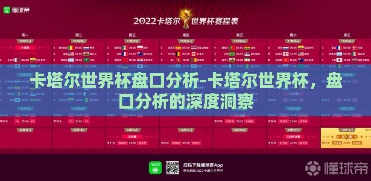 卡塔尔世界杯盘口分析-卡塔尔世界杯,盘口分析的深度洞察 卡塔尔世界杯盘口分析-卡塔尔世界杯,盘口分析的深度洞察