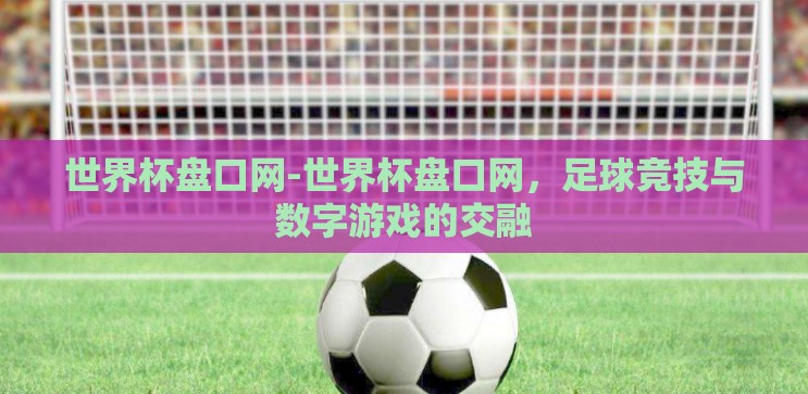 世界杯盘口网-世界杯盘口网，足球竞技与数字游戏的交融